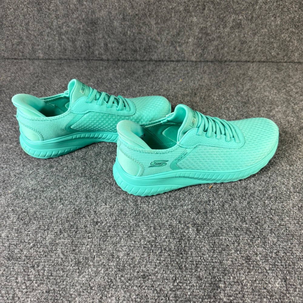 Skechers BOBS Sport Squad Chaos Slip-ins Teal Sneakers 117498 Womens 8.5